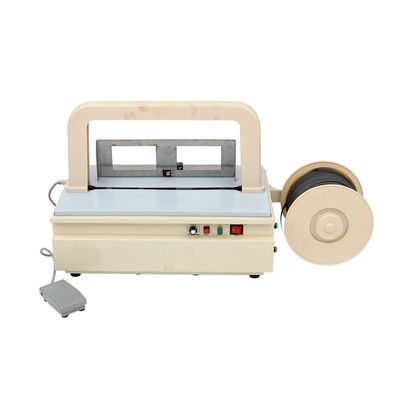 Mini Power Table Strapping Machine Półautomatyczna maszyna do wiązania plastikowych tac